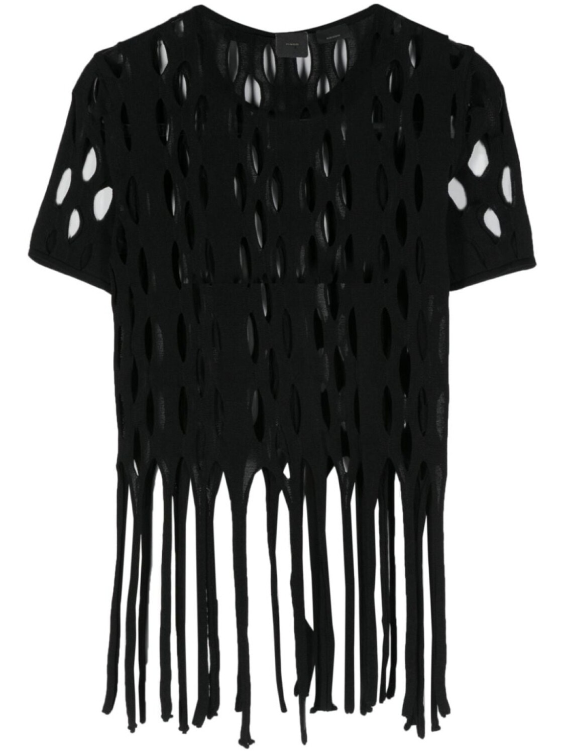 

PINKO трикотажный топ с вырезом, черный
