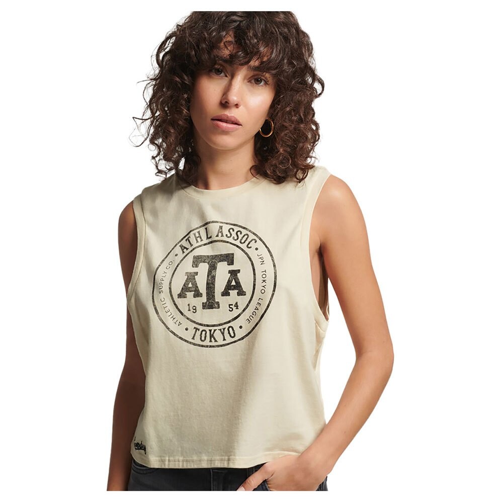 

Футболка Superdry Vintage Collegiate, бежевый