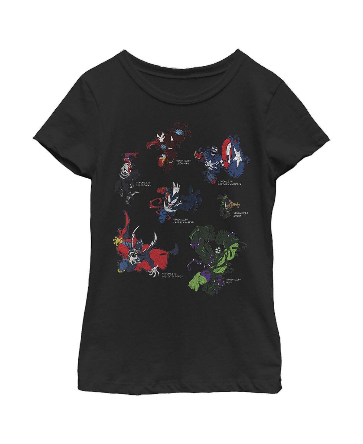 

Детская футболка Venomized Hero Circle для девочек Marvel