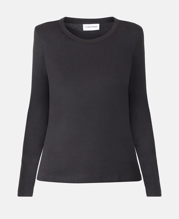 

Топ с длинными рукавами Calvin Klein, икра черная