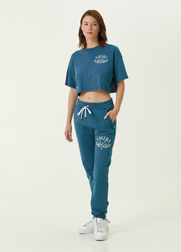 

Бирюзовые спортивные брюки скинни с логотипом Amiri, Зеленый