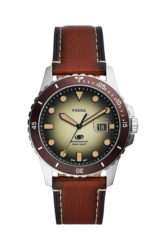 

Ископаемые часы Fossil, серебро