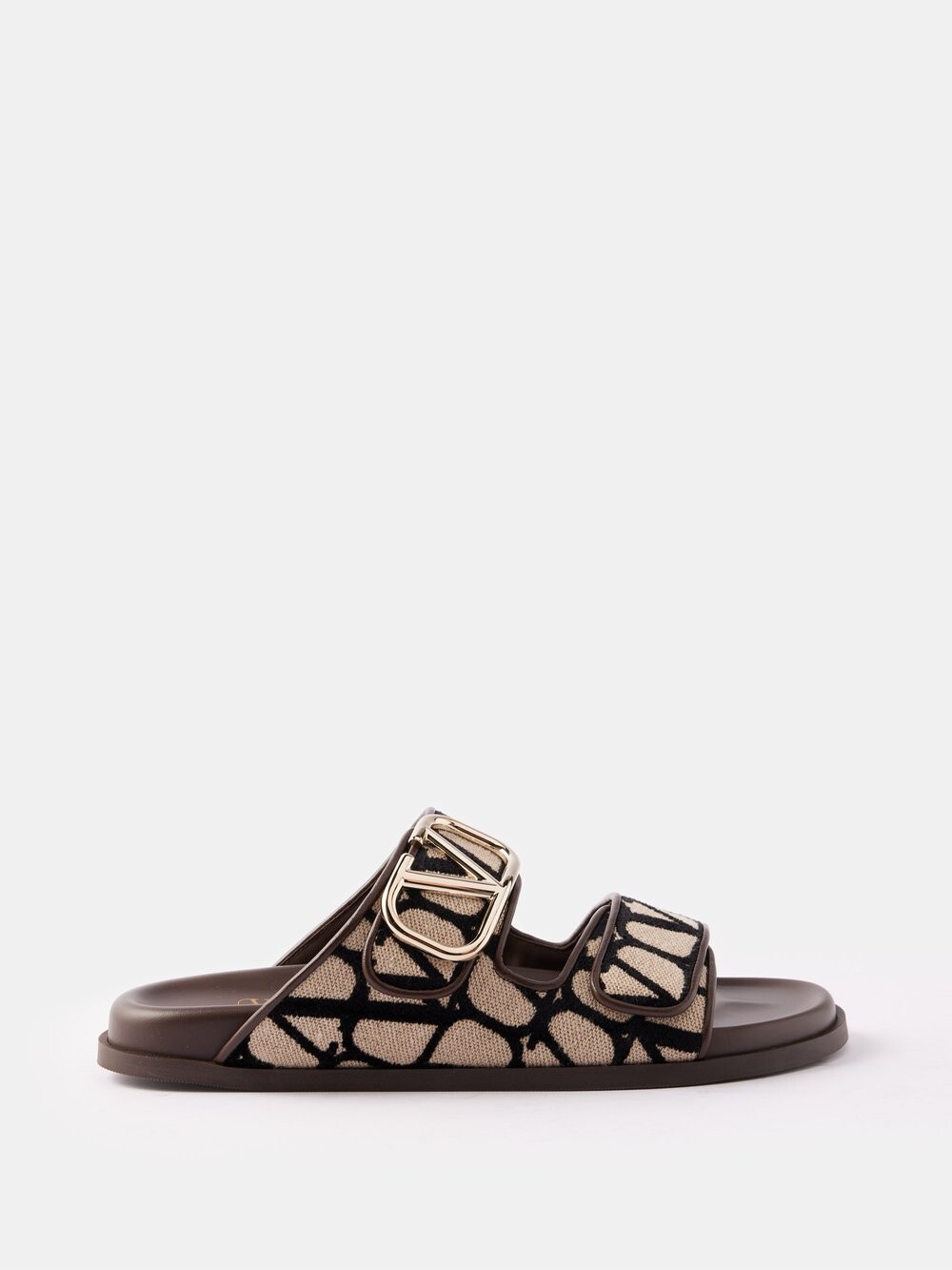

Сандалии toile iconographe из парусины Valentino Garavani, коричневый