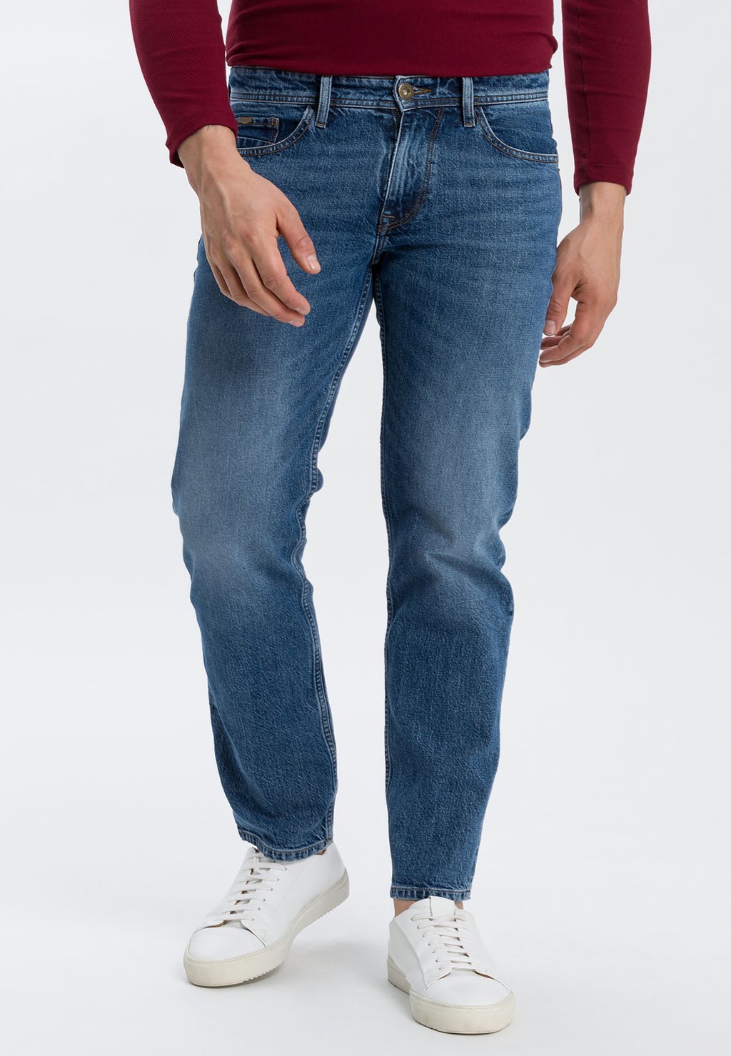 Джинсы прямого кроя Antonio Cross Jeans, цвет mid blue uni