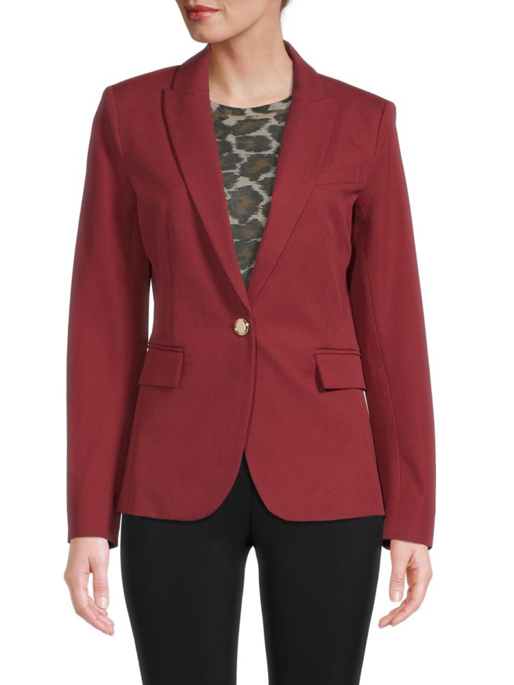Однобортный пиджак Allie Derek Lam 10 Crosby, цвет Merlot цена и фото