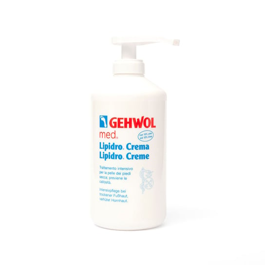 Крем GEHWOL LIPIDRO-CREME интенсивно увлажняет. для сухих и чувствительных ног 500 мл с дозировкой