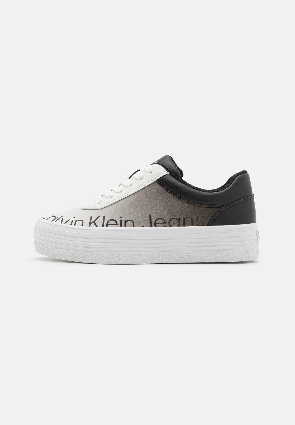 white mushroom Кроссовки Calvin Klein Jeans ЖИРНЫЙ, черный/вешенка/ярко-белый