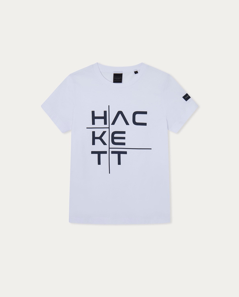 

Спортивная футболка для мальчика Hackett с логотипом спереди Hackett, белый