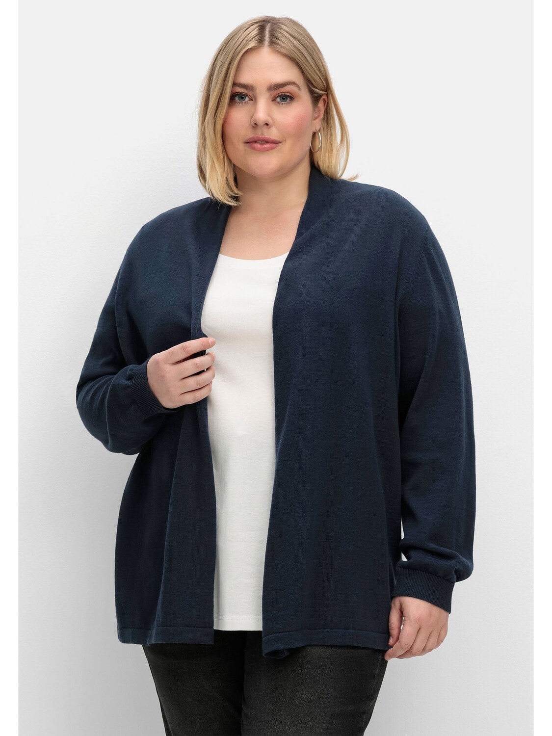 

Кардиган sheego Strickjacke, ночной синий