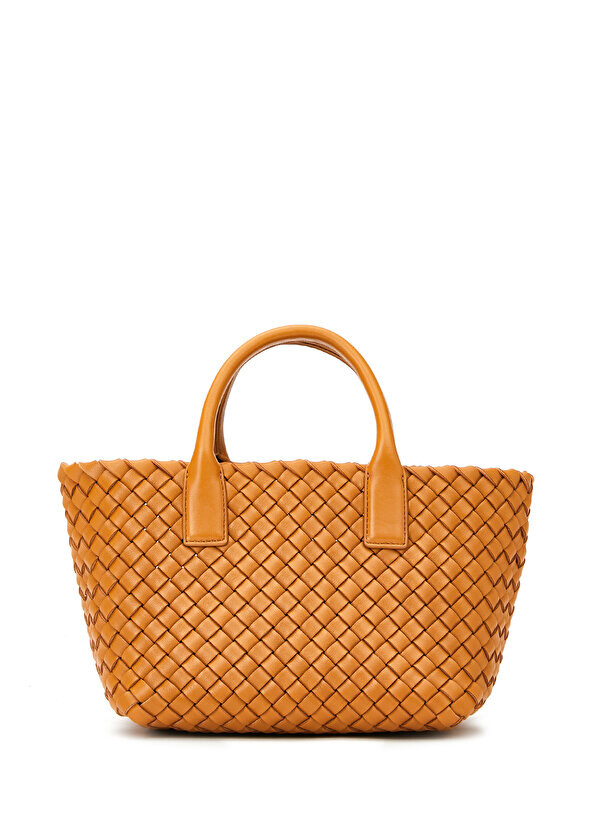 

Cabat mini tan женская кожаная сумка через плечо Bottega Veneta