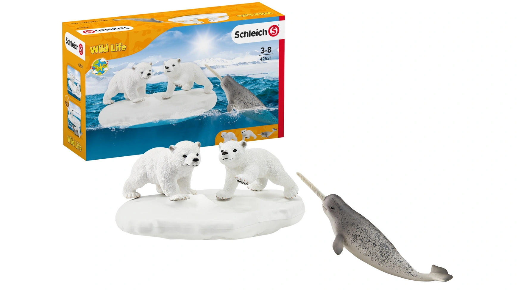 Schleich Wild Life горка для белого медведя