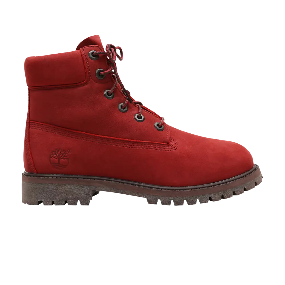 

6-дюймовые ботинки премиум-класса Junior Timberland, красный