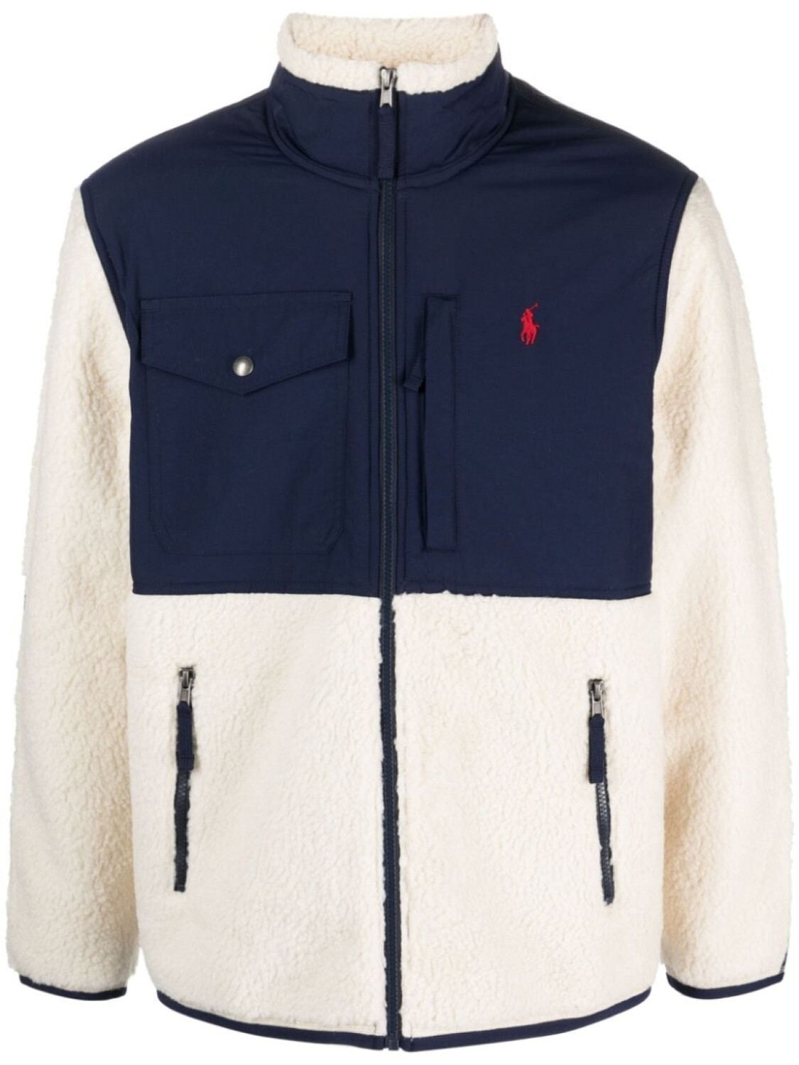 

Polo Ralph Lauren флисовая куртка на молнии с вышитым логотипом, синий