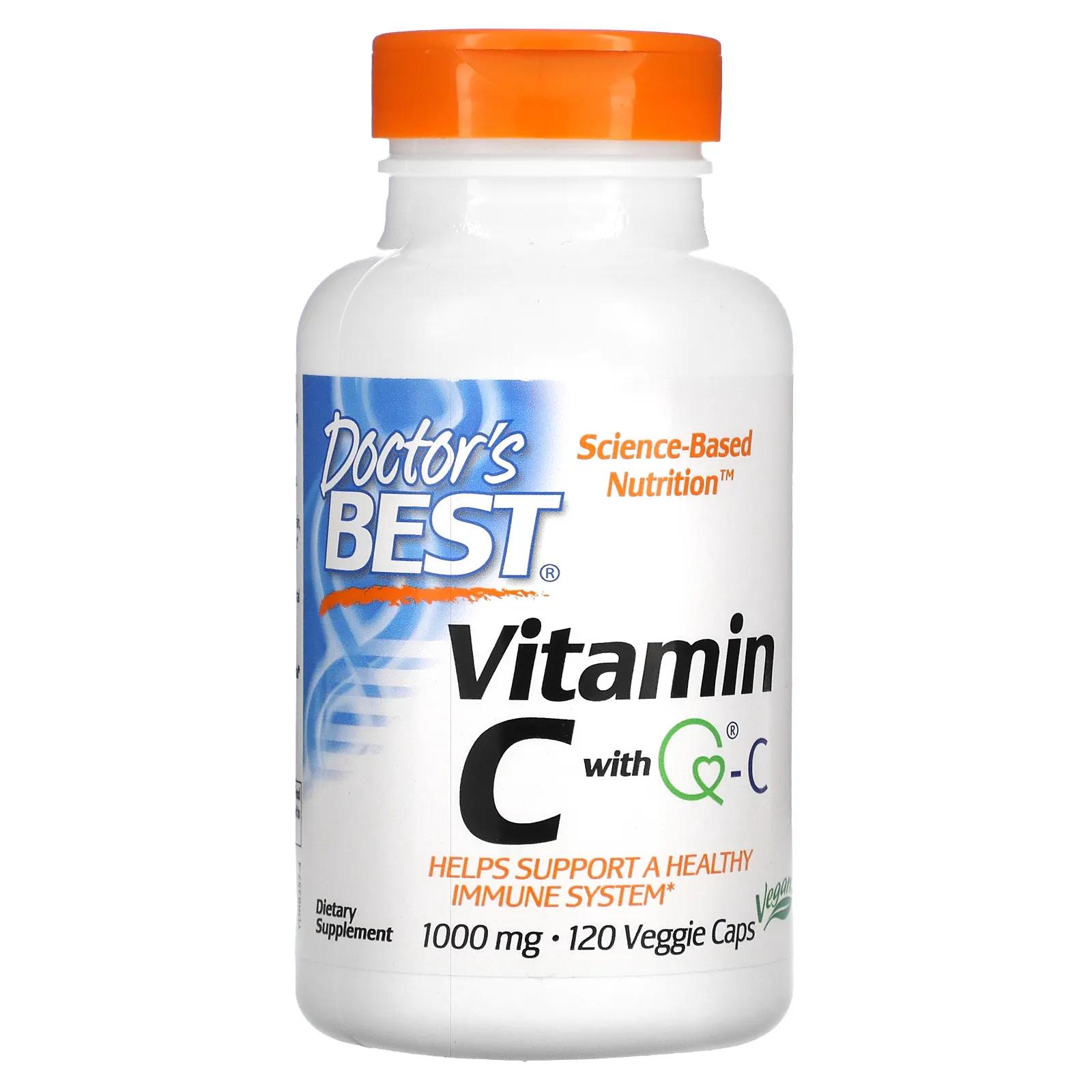 Doctor's Best Vitamin C with Q-C 1,000 mg 120 Veggie Caps