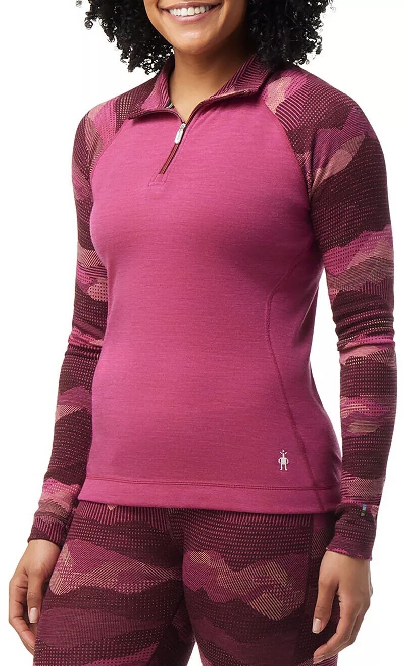 

Женская базовая рубашка Smartwool Merino 250 с узором на молнии 1/4