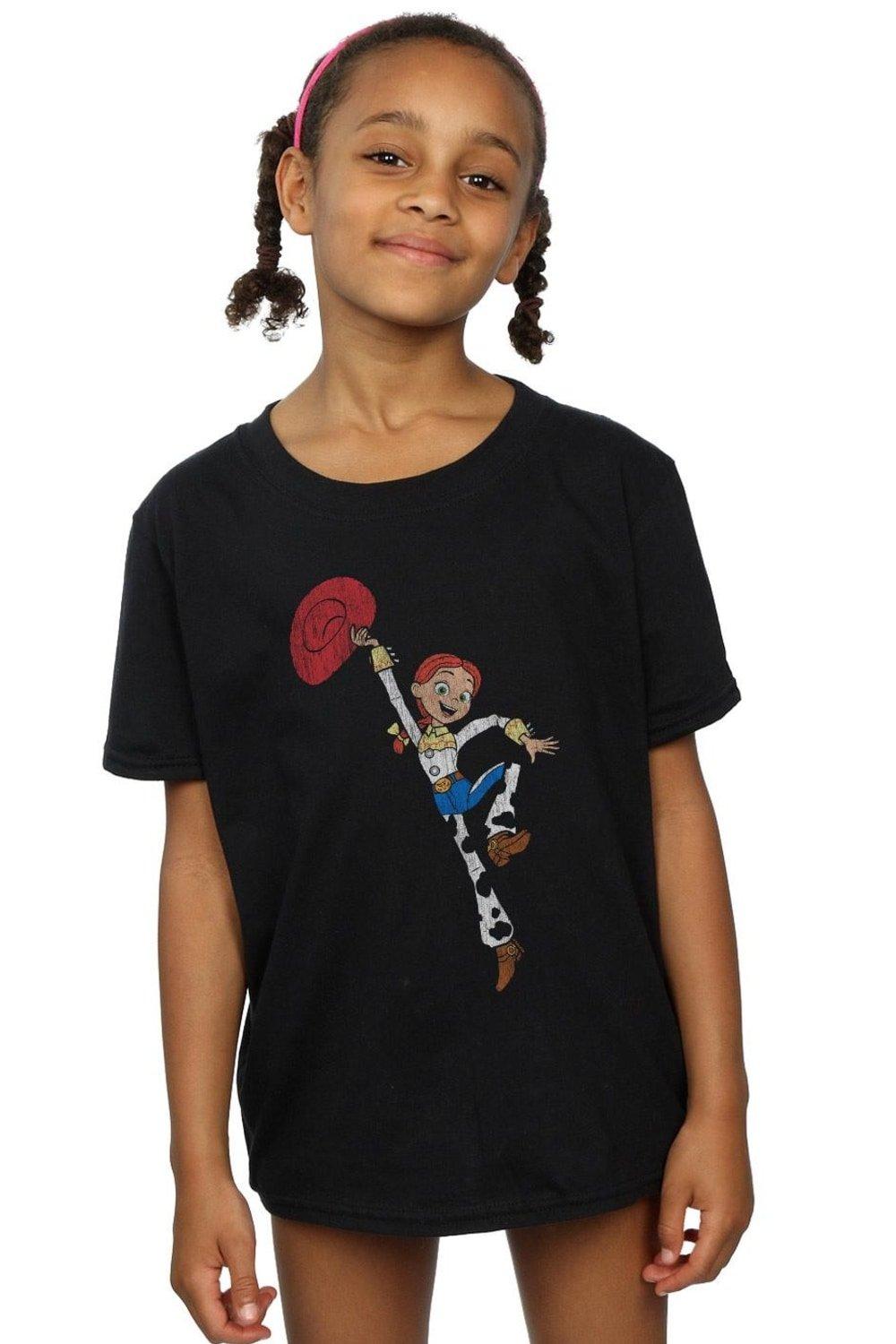 Хлопковая футболка «История игрушек 4: Джесси в прыжке» Disney, черный