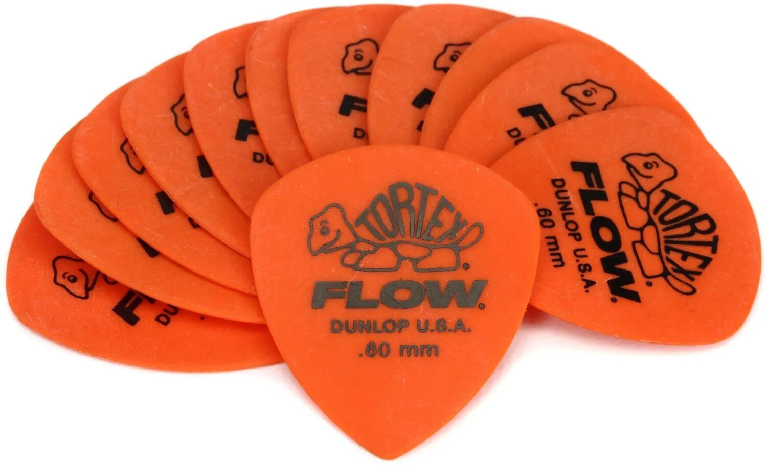 

Медиаторы Dunlop Tortex Flow, 0,60 мм, оранжевые (12 шт.)