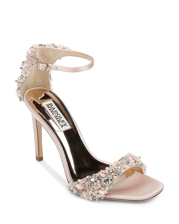 

Женские босоножки на высоком каблуке Teja с украшением Badgley Mischka