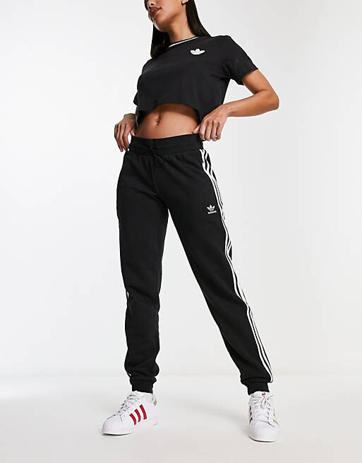

Черные джоггеры узкого кроя adidas Originals