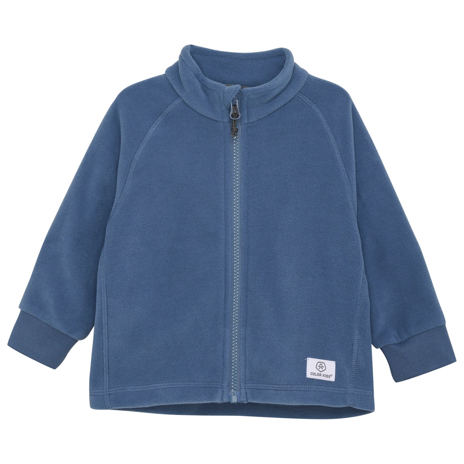 куртка anglan fluffy color fleece jacket размер one size голубой серый Флисовая жилетка Color Kids Baby Fleece, цвет Vintage Indigo