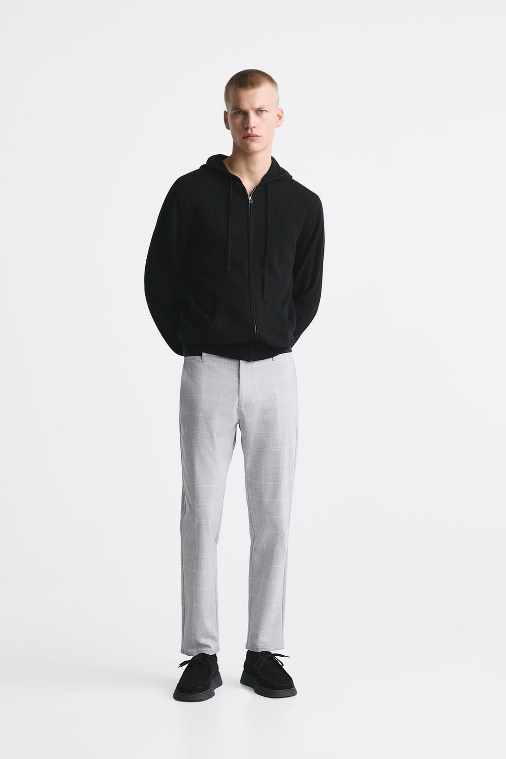 

Брюки облегающего кроя комфорт ZARA, серый