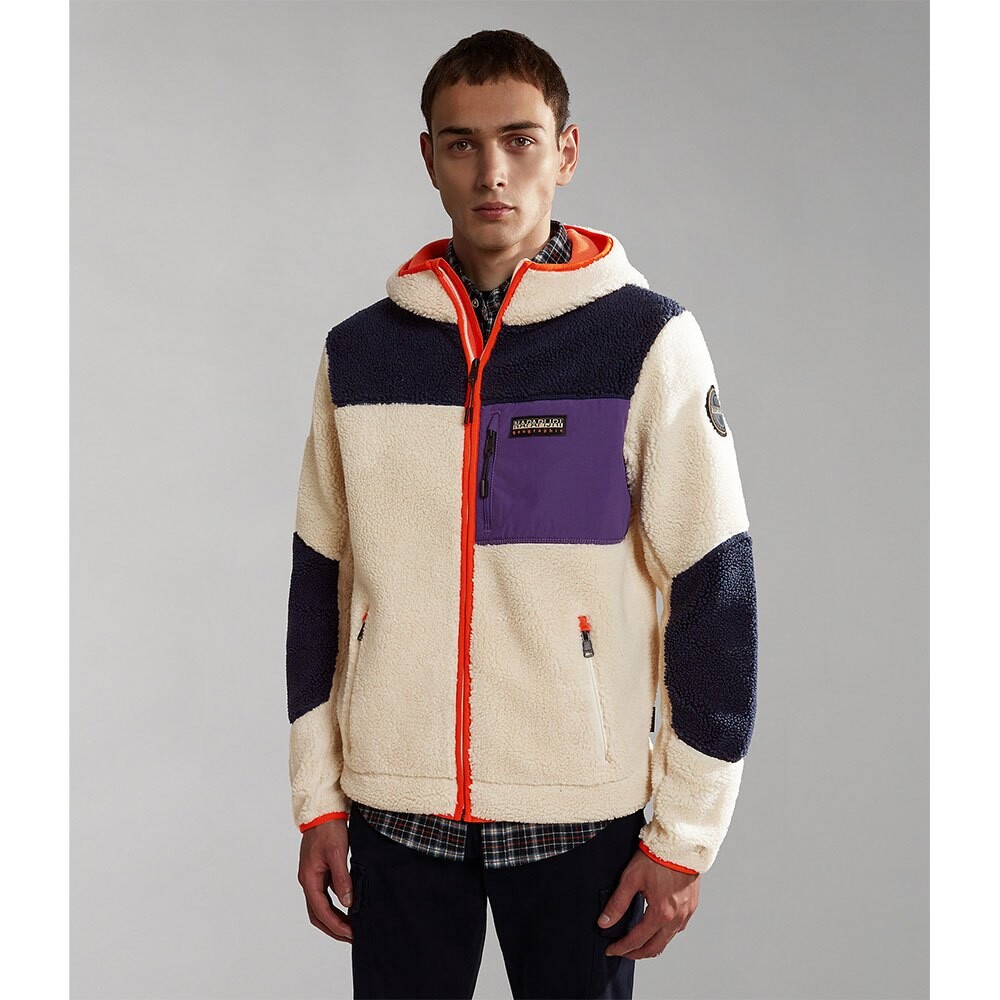 

Толстовка Napapijri Yupik 3 Full Zip, бежевый