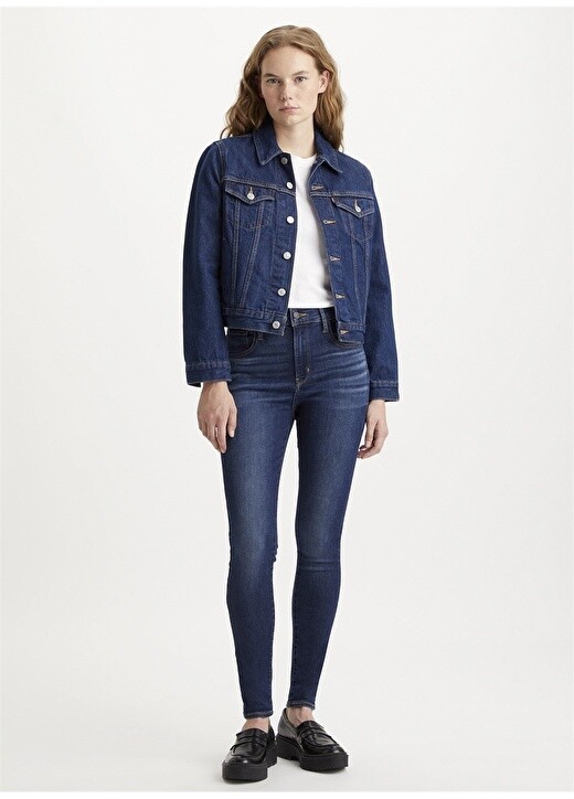 

Суперузкие женские джинсовые брюки с высокой талией Levis