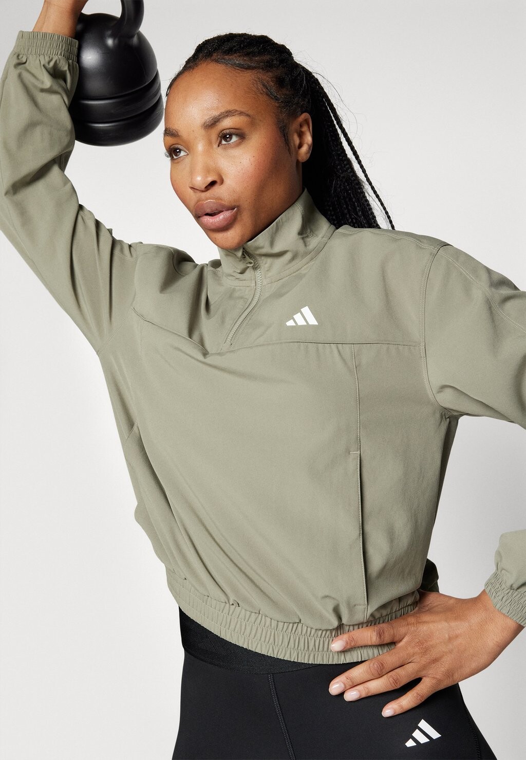 

Свитер Aeroready Quarter Zipp Train Essentials adidas Performance, серый
