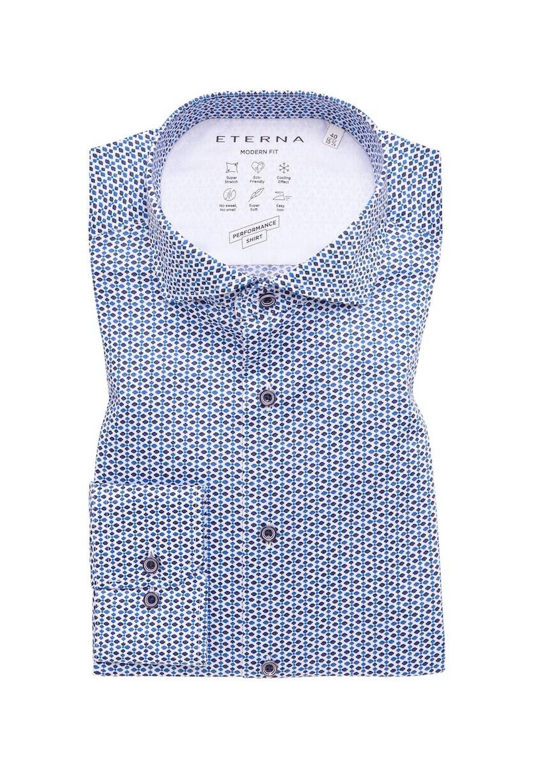 

Рубашка Performance MODERN FIT ETERNA, синий