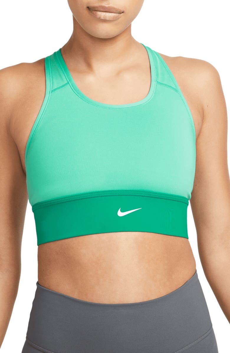 

Удлиненный спортивный бюстгальтер с подкладками Dri-FIT Swoosh NIKE