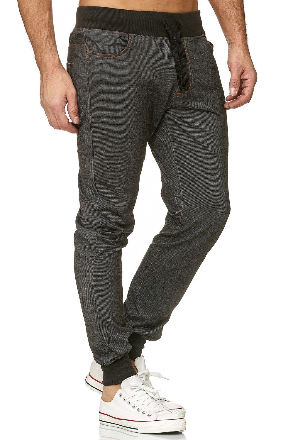 

Брюки Arizona Shopping Jogginghose Jeans Optik Sweathose Stretch Sporthose und Jungen, черный