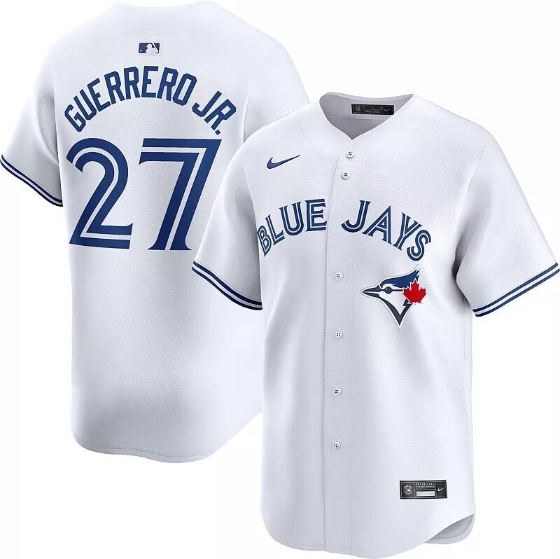 

Мужское джерси Nike Toronto Blue Jays Владимира Герреро младшего № 27 белого цвета Vapor