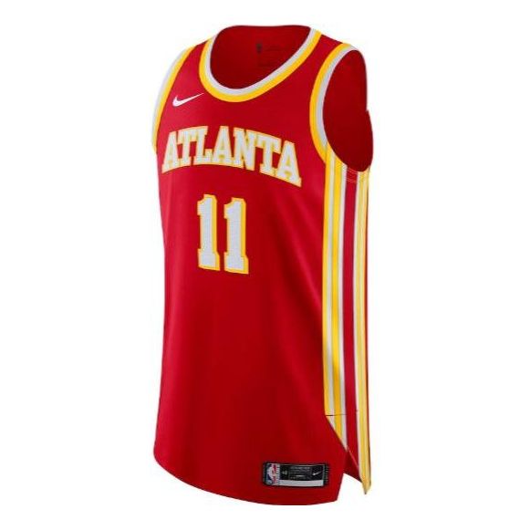 Майка Nike x NBA Atlanta Hawks Jersey 'Trae Young 11', красный 2021 men american basketbal jersey atlanta trae young john collins t shirt