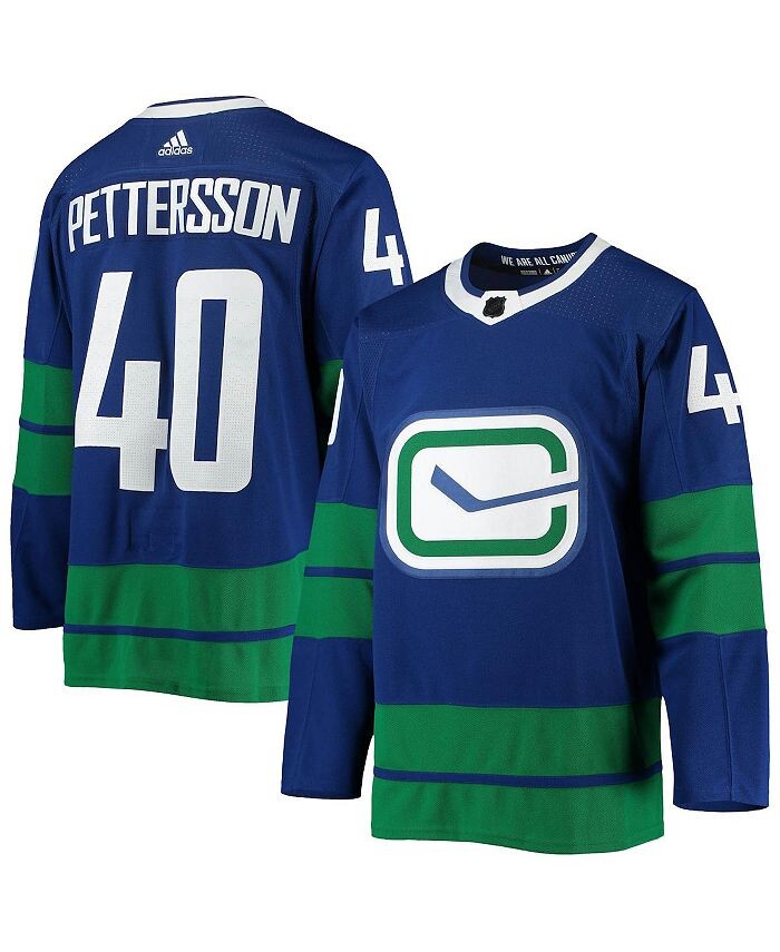 

Мужская футболка Элиаса Петтерссона Blue Vancouver Canucks 2020/21 Аутентичная альтернативная футболка игрока adidas, синий
