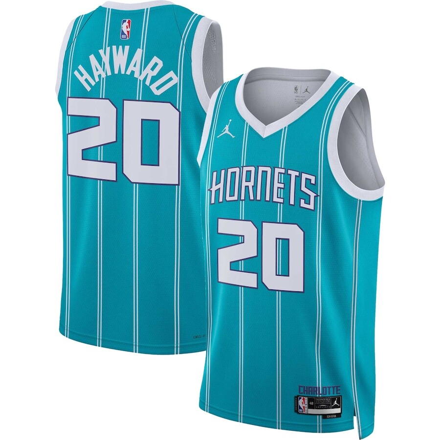 

Джерси Jordan Brand Charlotte Hornets, бирюзовый