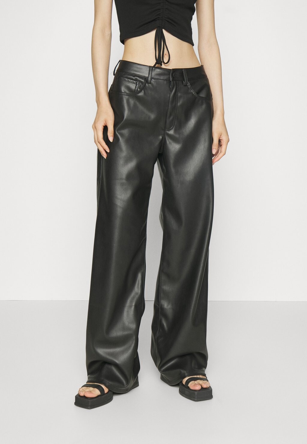 

Брюки Onlmadison Wide Faux Pant ONLY, черный