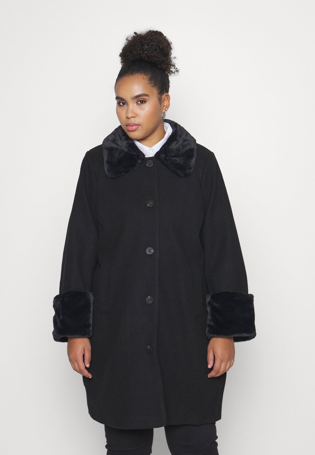 

Пальто классическое VIMETIL LONG COAT EVOKED VILA, черный