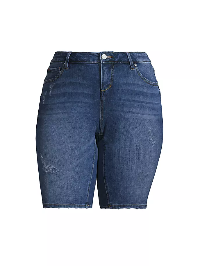 Джинсовые шорты-бермуды со средней посадкой Slink Jeans, Plus Size, цвет frances джинсы бойфренды kennedi со средней посадкой slink jeans plus size цвет kennedi