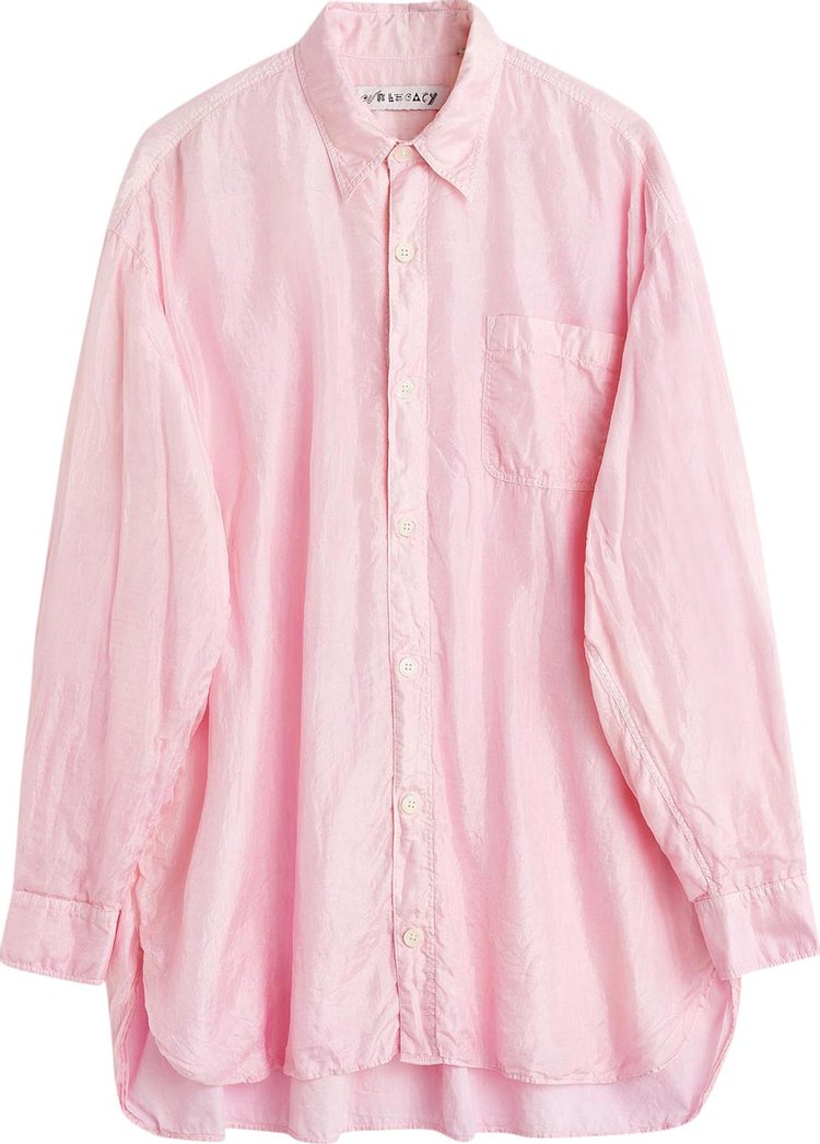 Рубашка Our Legacy Oversize Silk Darling 'Pink', розовый