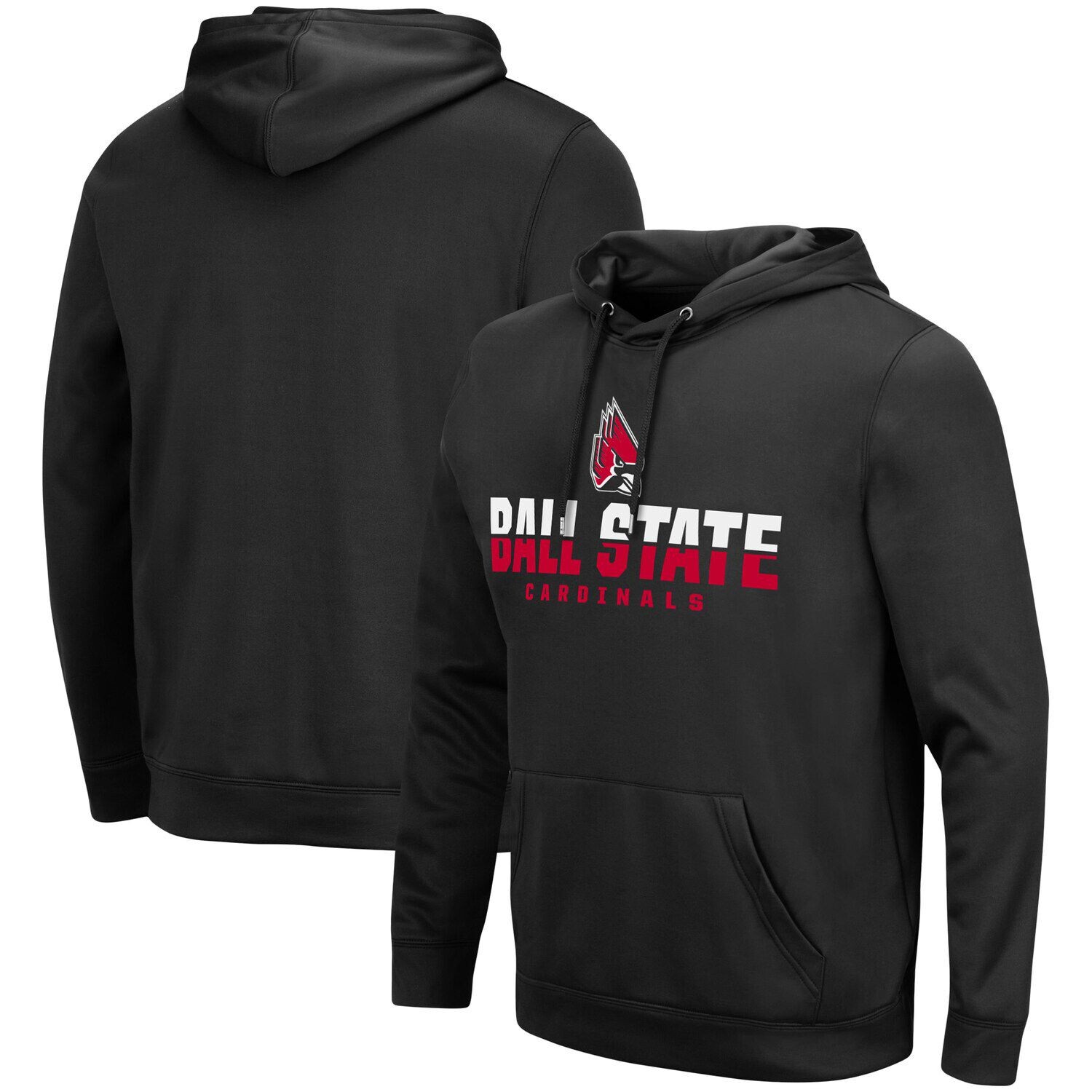 

Мужской пуловер с капюшоном и фонариком Black Ball State Cardinals Colosseum