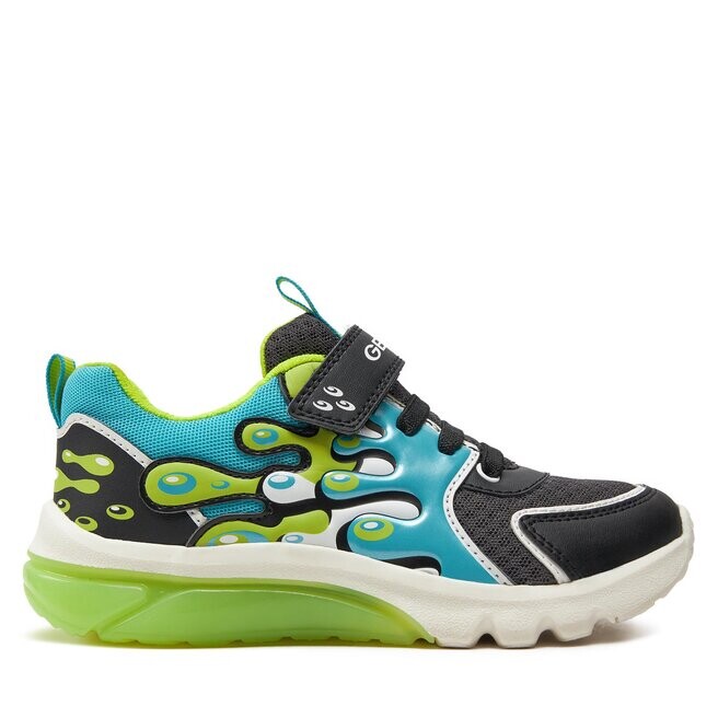 

Кроссовки Geox J Ciberdron Boy J45LBA 01454 C0035 D Black/Lt Blue, черный