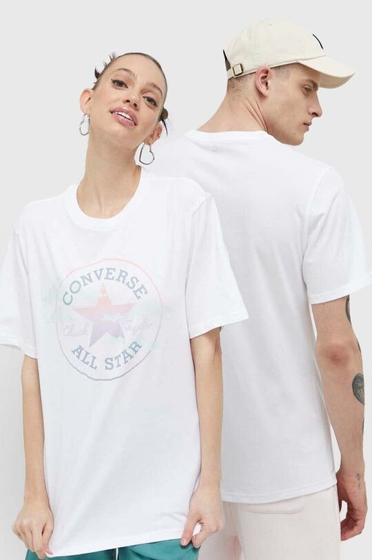 

Хлопковая футболка Converse, белый