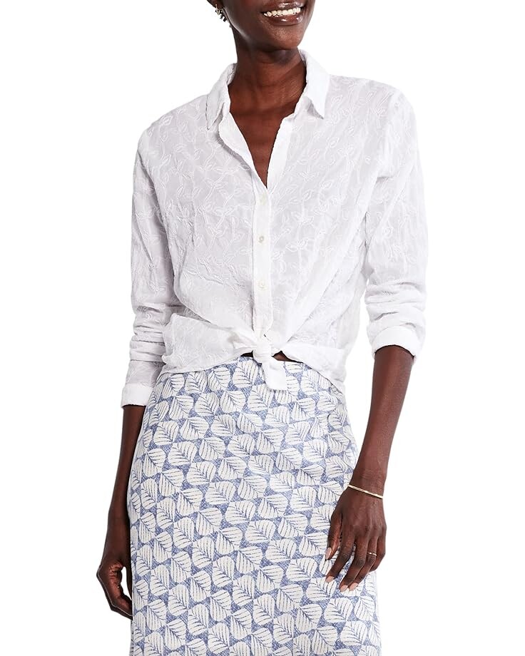 

Рубашка NIC+ZOE Embroidered Sky Shirt, белый