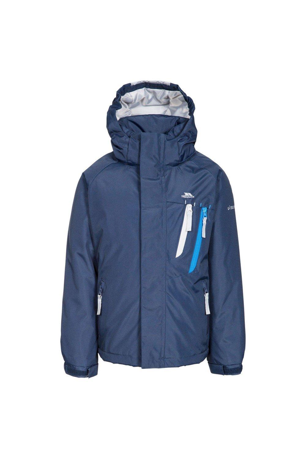Специальная водонепроницаемая стеганая куртка Trespass, темно-синий дождевик storm серебристый
