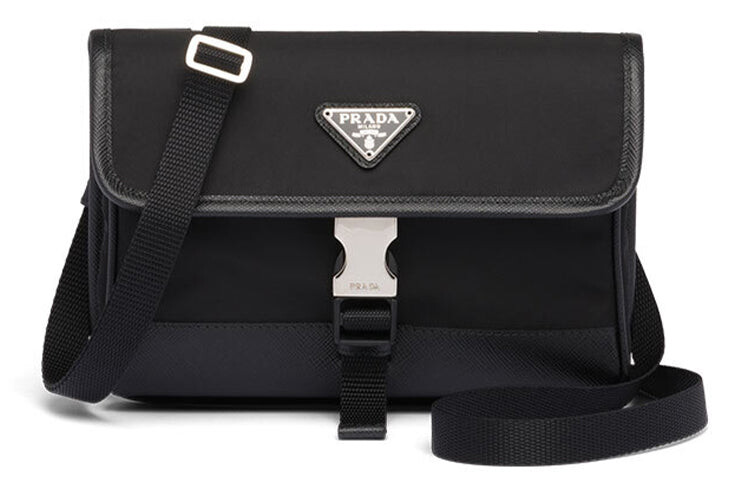 

Сумка Prada из сафьяновой кожи, чёрный