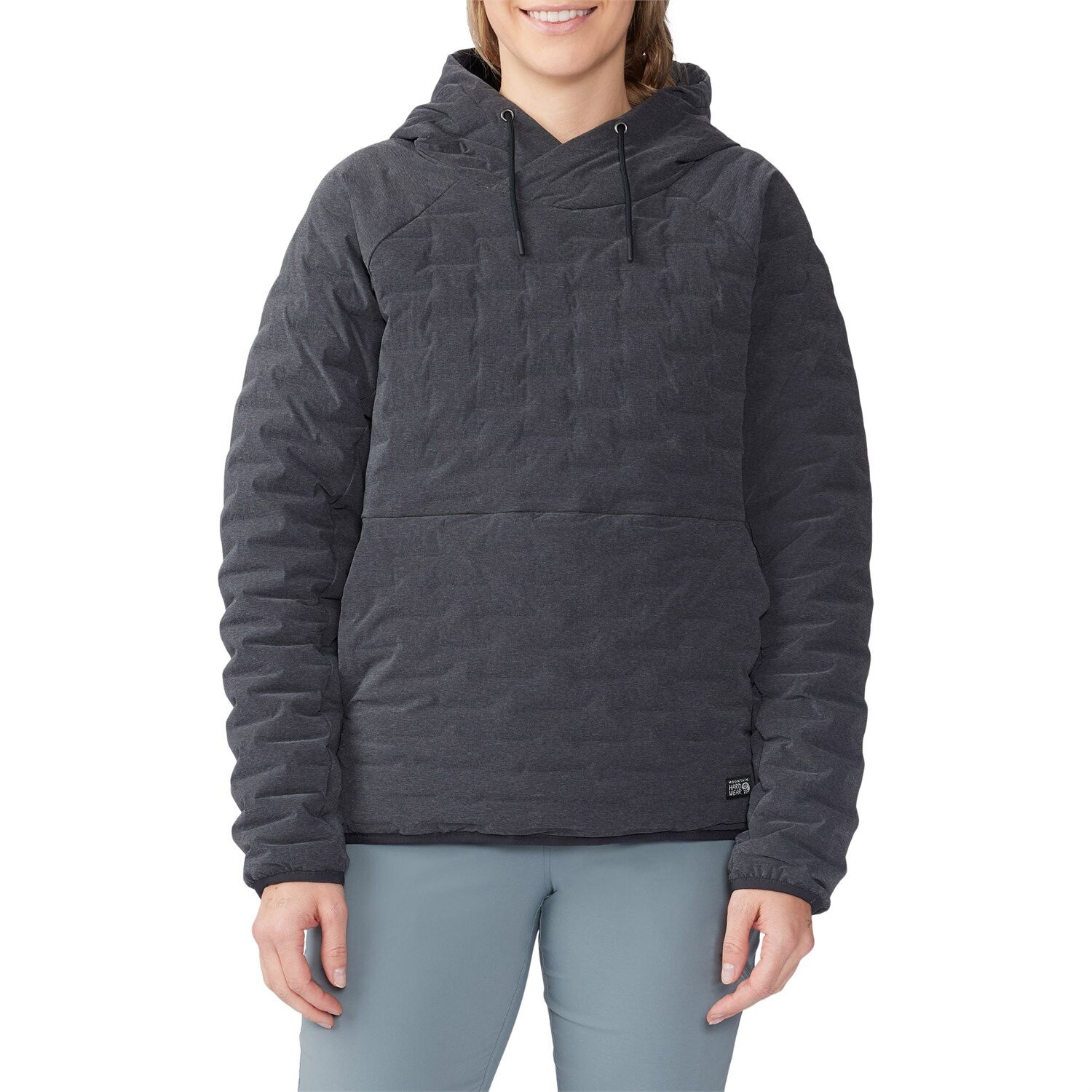 Худи Mountain Hardwear Stretchdown Light Pullover, цвет Dark Storm Heather толстовка с капюшоном uniqlo sweat pullover темно зеленый