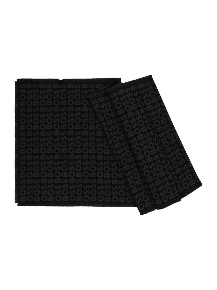 

Шарф BOSS Scarf Tadic, черный