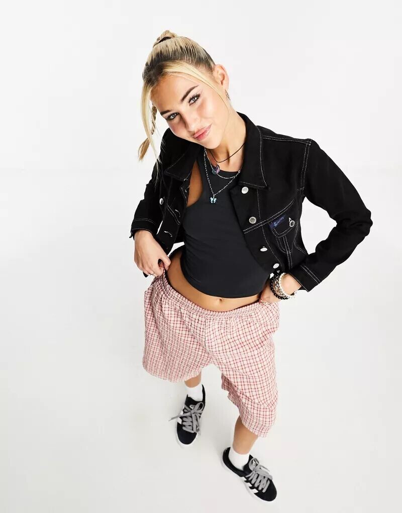 

Черная укороченная куртка Superdry Workwear