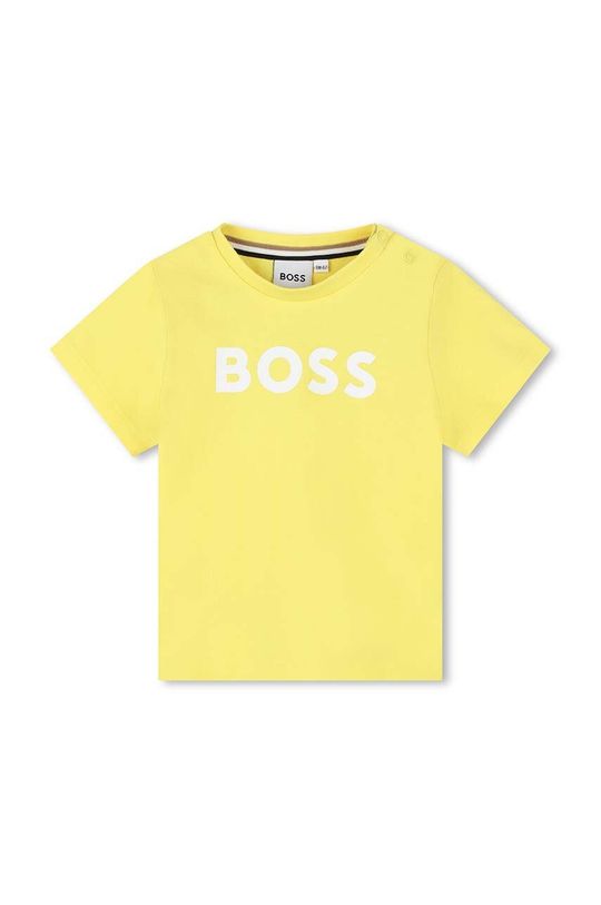 Boss Хлопковая Детская футболка, зеленый