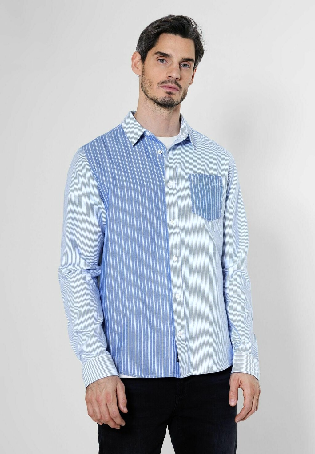 Рубашка STREIFENMIX Street One MEN, цвет blau рубашка поло street one цвет blau